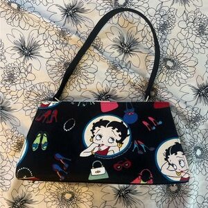 Betty Boop Black and Multicolor Shoulder Bag